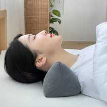 누아베개 경추목베개 수건 원형 거북목 일자목, 숯그레이(미니사이즈), 편백큐브, 1개