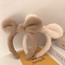 리빙스토리 1+1 파티 토끼머리띠, 2개, 토끼머리띠-브라운