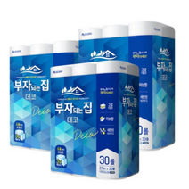 브랜드없음 모나리자 부자되는집 데코 화장지 3겹 27m, 3개, 30롤