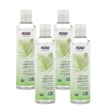 NOW Foods 나우푸드 퓨어 식물성 글리세린 237ml x4팩 USDA