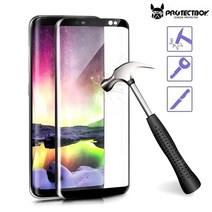 아레나 갤럭시 S8/S8＋ 호환 곡면 강화유리 풀커버, 강화유리 곡면 풀커버 블랙