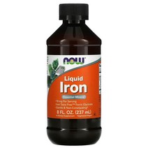 액상형철분제 철분제액상 마시는 나우 푸드 Now Foods 237ml 8fl oz 1병