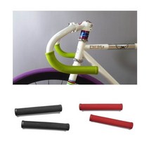 롱그립 자전거그립 오리그립 자전거손잡이, 1개, 블랙