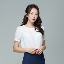 스무날 라운드반팔쉬폰셔링BL