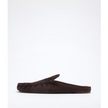 오라리 SUEDE MOCCASIN SLIPPER DARK BROWN A22SS01QD 스웨이드 모카신 슬리퍼