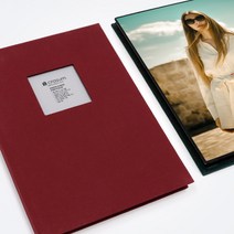 A4 디자인 포토앨범 포트폴리오, 와인버건디