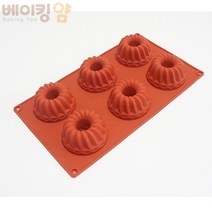 베이킹얌 실리콘팬 구겔호프6구(175x295), 1개