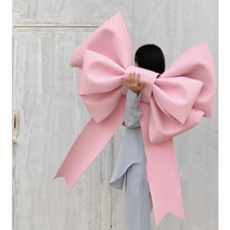 럭셔리 대형리본 대왕리본 DIY, 50cm(재단됨), 분홍