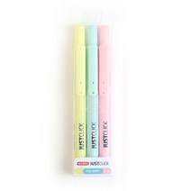 모리스 저스트클릭 형광펜S 마일드 3색 세트, 3색세트