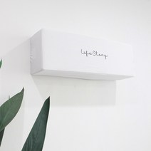 린넨 삼성 무풍 엘지 휘센 듀얼 발뮤다 스탠드 벽걸이 에어컨 선풍기 커버 보관 덮개, 에어컨커버벽걸이_화이트