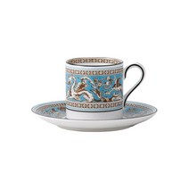 [웨지우드] 플로렌틴 터콰즈 커피컵&소서(에스프레소잔), 상세 설명 참조