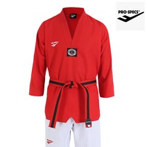 [프로스펙스] 반반도복 V넥 (레드/화이트) 골지