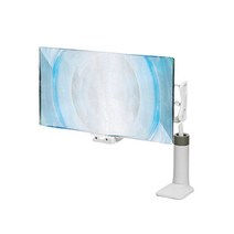FOBIELLA 침대 책상 자바라 스마트폰 확대스크린, 35.56cm 화이트