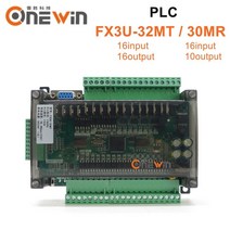 FX3U-32MT FX3U-30MR PLC 산업용 제어 보드 6AD 2DA 릴레이 출력 RTC RS485 CAN 통신 FX1N FX2N 과 호환 가능, [06] 30MR-CAN-485-RTC, 1개