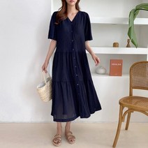 1057819DRESS 쉬폰 레이스원피스 크림 Cream 민트 Mint 네이비 Navy 보라 Purpl