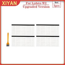 샤오미 청소기 호환 부품 액세서리 xiaomi lydsto w2 예비 메인 사이드 브러시 hepa 파일러 걸레 천 걸레 먼지 봉투 교체 로봇 진공 악세사리, 5개