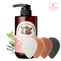 쎄씨쎌라 바디 스크럽 워시 오레가노로즈제라늄+곤약스펀지1, 단품