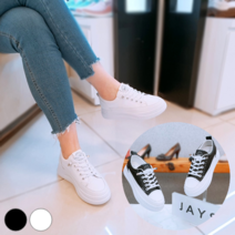 제이시 신기편한 여성가성비 밴딩 스니커즈 4cm K014