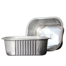 KJ-00579 600개 사각냄비 일회용 알루미늄 직화 포장 배달 캠핑 스파게티 라면 용기, 1. 몸체