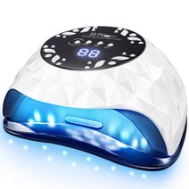 젤램프 젤네일 UV LED 램프 네일 건조기 젤 폴리쉬 4 타이머로 빠른 경화 대형 공간 전문 Gellak 매니큐어, 05 C5 white_02 US plug