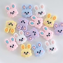 데코덴 슬라임 파츠 모음 폰케이스꾸미기 디저트파츠 폰케이스만들기 탑꾸 다꾸 폴꾸 탑로더 방과후수업재료, 토끼