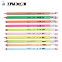 KITABOSHI 예쁜문구 WOOD NOTE 목재 샤프 0.5mm, 색상_파스텔노랑(W300R-PYE)