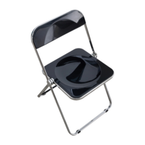 스테인리스 테이블 원형 사각 카페 매장 아크릴의자 세트 업소용 티테이블, PP 의자(블랙)