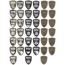 와펜 패치 패치제작 와펜제작 3종컬러 특전사 부대 마크 방패형 13종 (올핀)_879EA