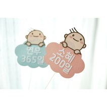 베이비토퍼 젠더리빌파티 임신 출산 베이비샤워 아기 케이크 생일 파티 데코픽, 브라운, 핑크