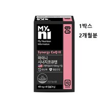 일동제약 코엔자임q10 코큐텐 코엔자임 큐텐 100mg 식약처 인증 식약청 인정 항산화 혈압 영양제 추천 코 규 코쿠 텐 코엠 자인 자임 큐 10 큐탠 코앤자임 건강기능식품, 1box 2개월분, 민쓰네가게 1box당 60캡슐