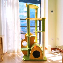 고양이 원목캣타워5단 캣타워 먼치킨 이케아 DIY 임보 추천 뚱냥이 선반 기둥, 단일사이즈, 8