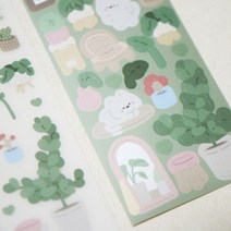 프롬이레 플랜테리어 리무버블 씰스티커, 1개