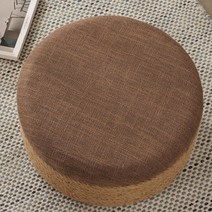 라탄 스툴 이케아 내추럴 왕골방석 인테리어 벤치 삼끈 대형 테이블 일본식, 지름 40cm 높이 40cm, A