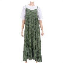 ab.f.z 에이비에프지 GD01 패턴 끈조절 롱원피스 AFW3HO38I