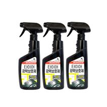 [트윈스몰] 불스원 타이어 광택 보호제 (550ml) 유성광택 특수실리콘으로 탁월한 광택 지속 보호!, 3개