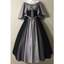 중세시대드레스 왈츠 원피스 서양 귀족 드레스 19세기 4 색 여성 vestido 레트로
