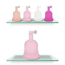 생리컵 생리컵추천 위생생리컵 생리 컵 측면 누출 방지 안전 위생 제품 여성 대합 조개 껍질 실리콘 생리 컵 미용 건강, l, 하얀, 1개
