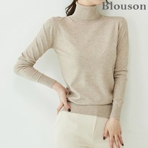 블루종 블루종 베이직 소프트 폴라넥 니트_B2211KN206D