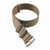 시계스트랩22mm 시계 스트랩 24mm 가죽 프리미엄 품질 헤링본 안전벨트 나일론 시곗줄 20mm 007 제임스본드, 09 Khaki_02 22mm