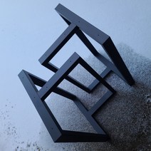 대형 상판 우드슬랩 테이블 철제 다리 세트, 폭700높이700, 화이트