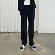아도르클래식 오션스 플리츠 세미 와이드 스판 밴딩팬츠