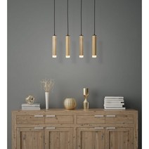 [무료배송](Moongkle)캔들 스퀘어 펜던트 4000K 1등 2등 3등 4등 인테리어 조명 식탁등, 월넛