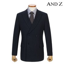 앤드지 앤드지 스트라이프 네이비 더블 정장자켓 (BZY4SB1151)
