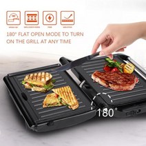 오븐 피자기계 업소용 기 전기 샌드위치 메이커 그릴 플레이트 파니니 750W 요리 주방 가전 아침 식사 와플 기계 토스터 철 팬 붙지 않는, 110V+기타+AU