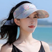 [사은품증정] 랄라닷 롱 비치 여성 썬캡 바캉스 여름 모자 자외선차단 썬캡모자
