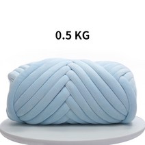 아크릴실 마카롱실 모헤어실 1KG 1000g Super Chunky Yarn Thick Bulky Giant Threads Roving Spinning for Hand Knitti, [15] Blue 0.5KG