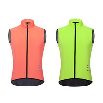 SJSHOP 2 로트 사이클링 민소매 조끼 바이킹 자켓 퀵 드라이 M-오렌지+그린