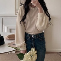 [천삼백케이] [러브블러썸] 23봄신상 3STFN2 러블리 볼레로 벌룬 소매 루즈핏 가디건 (4color)