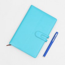 학원노트 디자인노트 감사노트 스테노픽 벨트 노트 볼펜세트 스카이