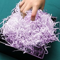 포장용 종이완충제 선물 스터핑 초핑 100g 파쇄페이퍼, 라이트 핑크